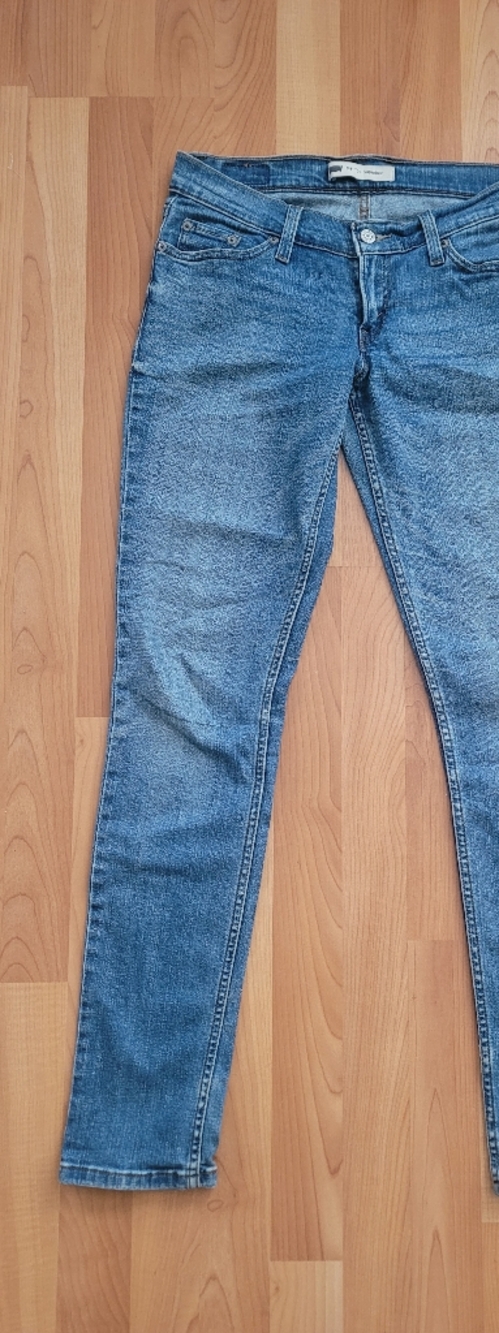 Levis 524 Too Superlow Bootcut Blue Jeans Women's Size W27 L32 Low Rise Slim Fit - Picture 7 of 15